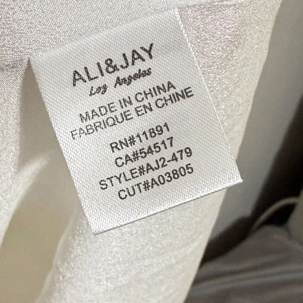 Ali & Jay Lily Pond White Pleated Midi Dress S ethereal‎ balletcore fairy bride*